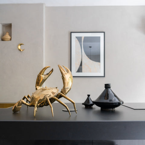 Réplique réaliste de crabe