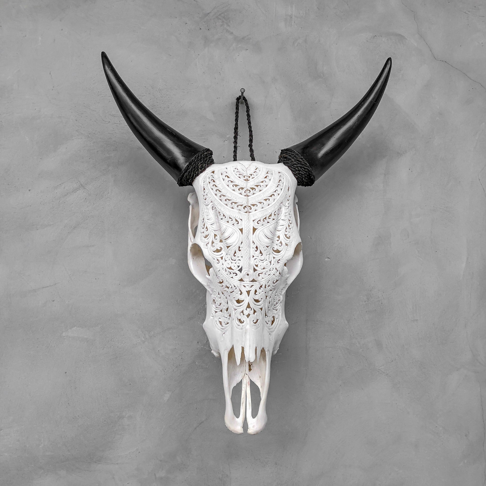 Badong Far West | Crâne de Vache Sculpté à la Main